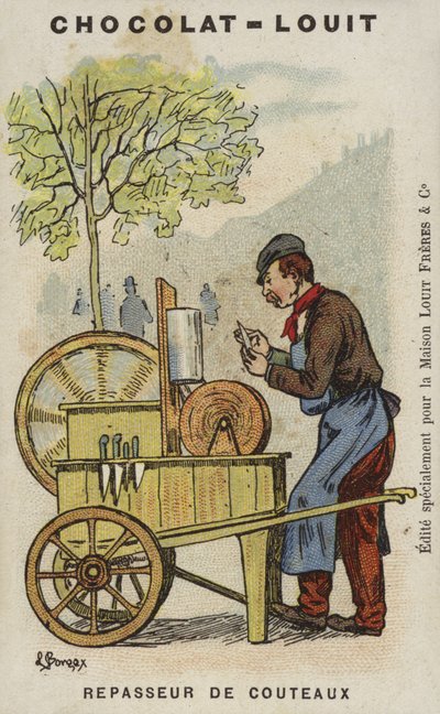 Affilatore di coltelli da Louis Borgex